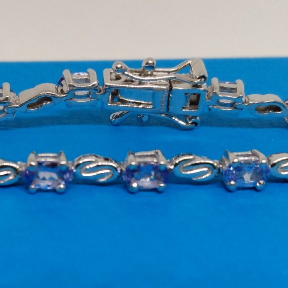Tanzanite bracelet, size 6.75-6.50 - Picture 1 of 10